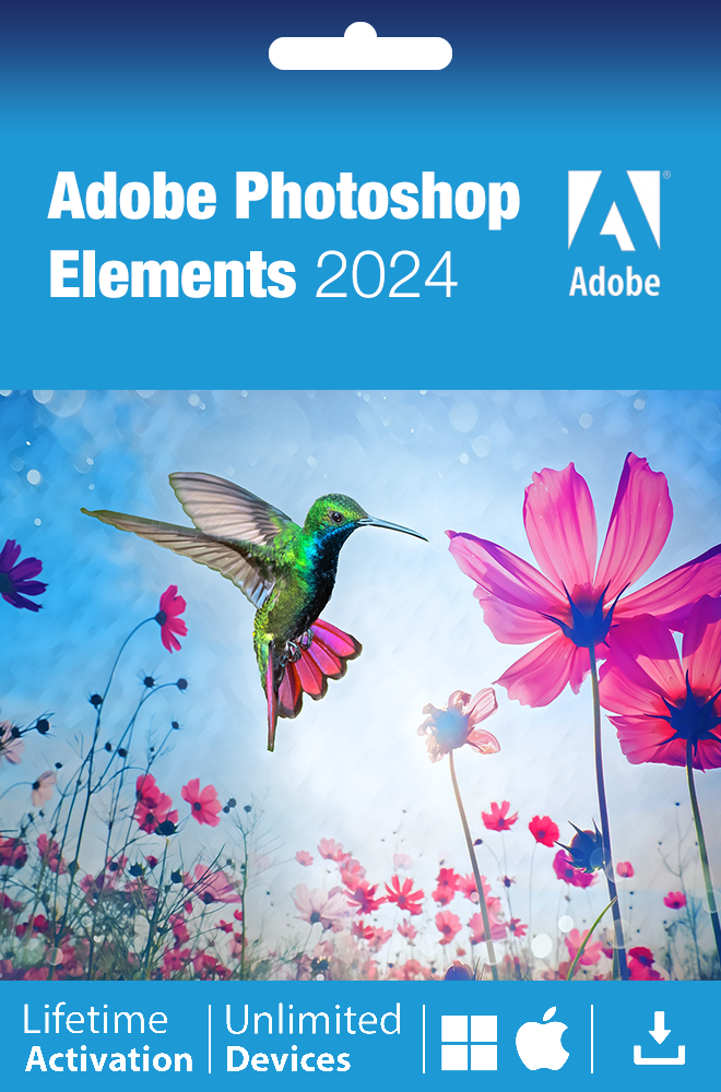 Adobe Photoshop Elements 2024 | Windows | Lifetime | 2 Installations